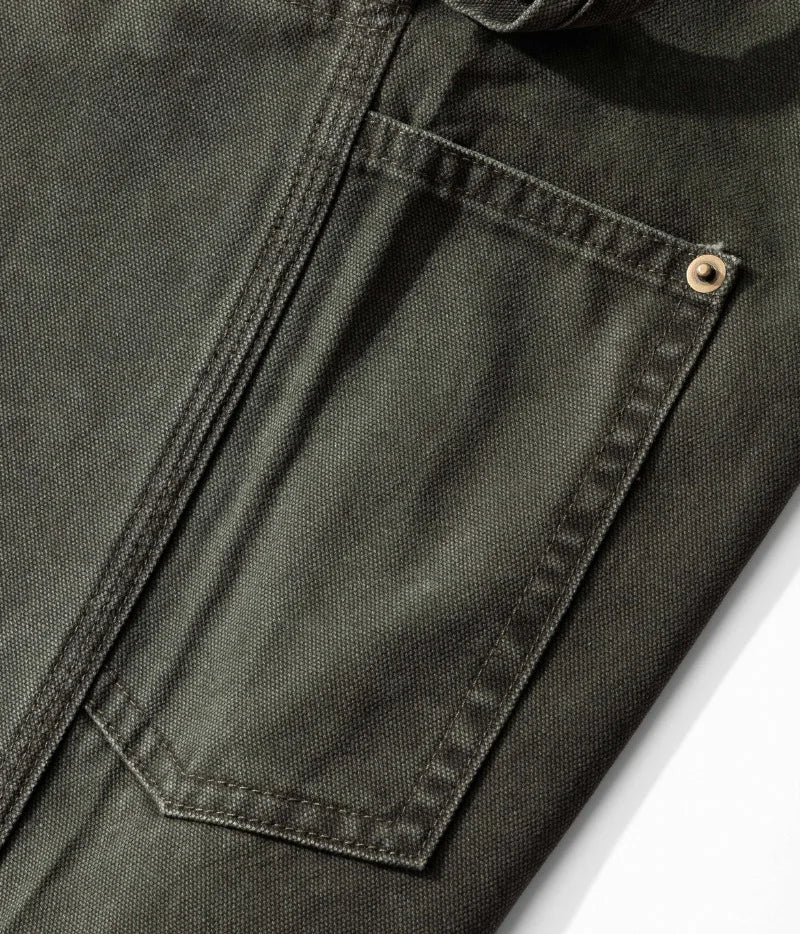 100% Cotton 12oz Vintage Men's 01 Lumberjack Work Pants - Amekaji Wabash Striped Denim Overalls / Canvas Work Trousers OKONKWO