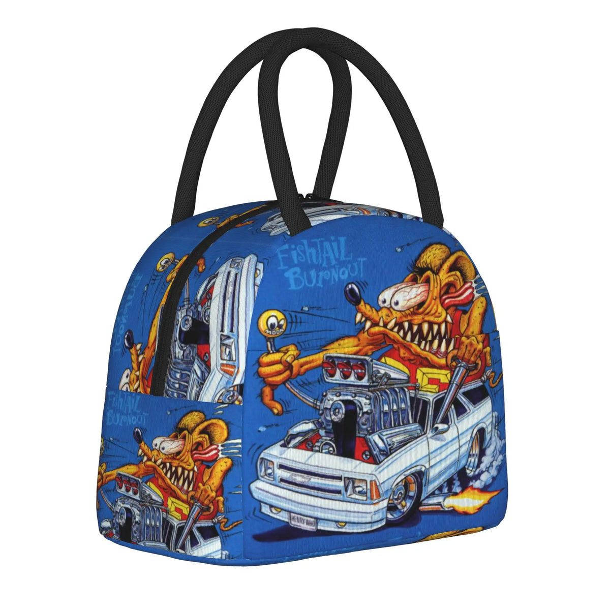 Rat Fink Accessories Insulated Lunch Bag For Outdoor  Food Storage Bag Reusable Thermal Cooler Bento Box