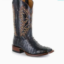 Men High Boots Embroidery Retro Handmade Mens Boots Western Cowboy Boot Pointed Toe Boots Hand Stitching Outdoor Men's Shoes