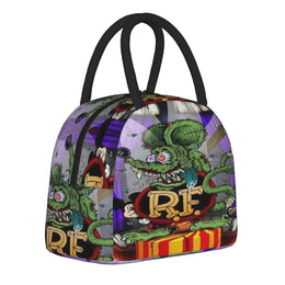 Rat Fink Accessories Insulated Lunch Bag For Outdoor  Food Storage Bag Reusable Thermal Cooler Bento Box