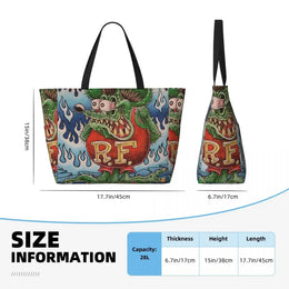 Rat Fink Beach Tote Bag Sport Gym Yoga Duffle Large Tote Bag Women Travel Bag Fitness bag