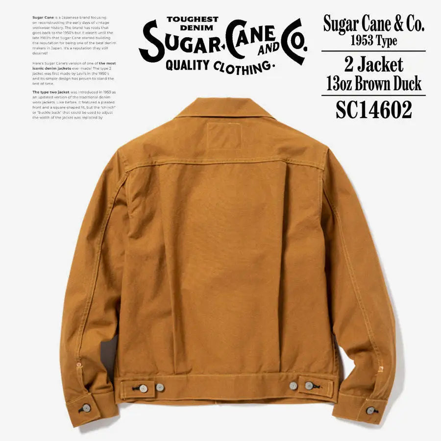 SUGAR CANE 1953 Type 2 – Brun canvasjacka 13 oz