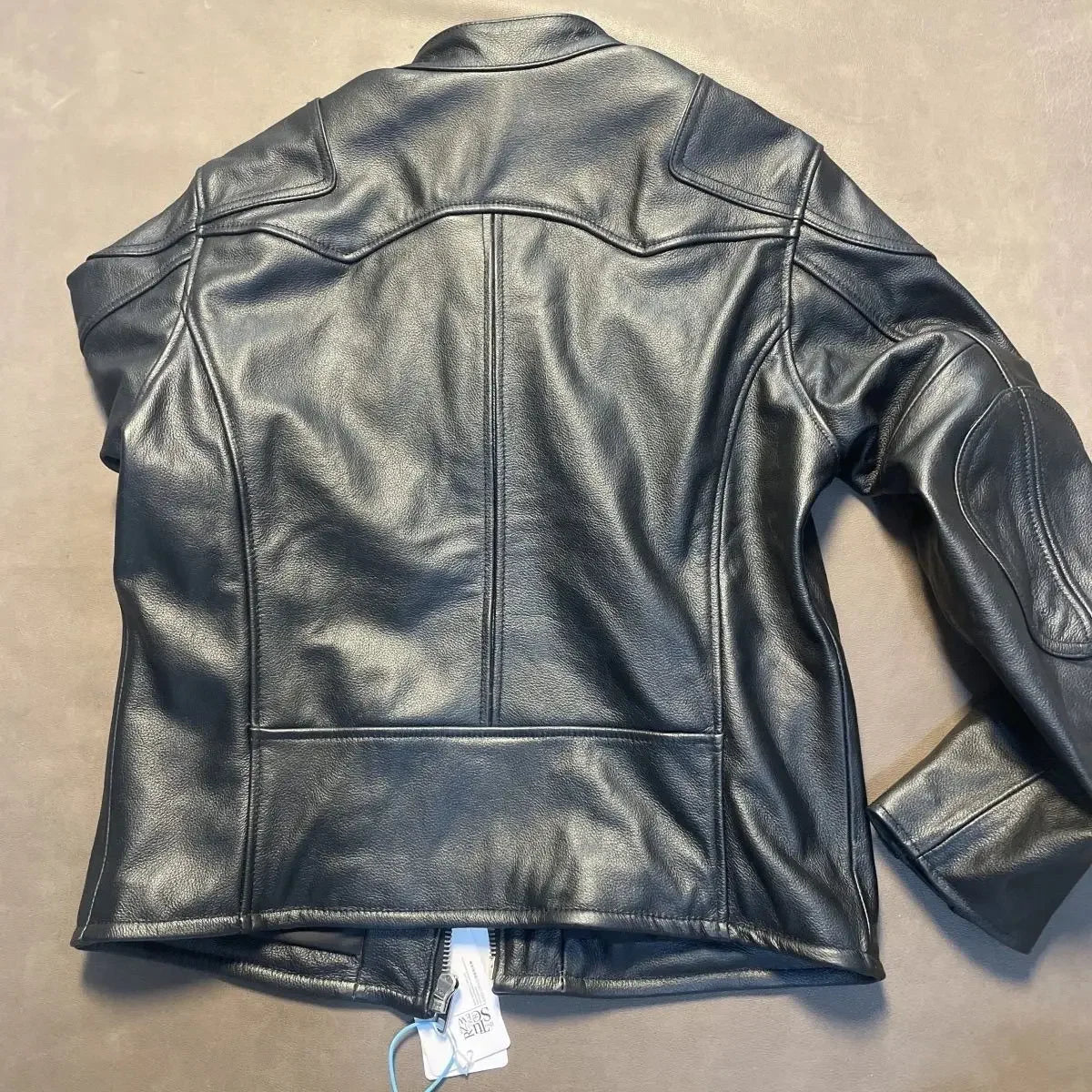 Genuine Cowhide Jacket for Men Streetwear 2026 Spring Classic Stand Collar Leather Jacket, Short Slim Fit Biker Style,