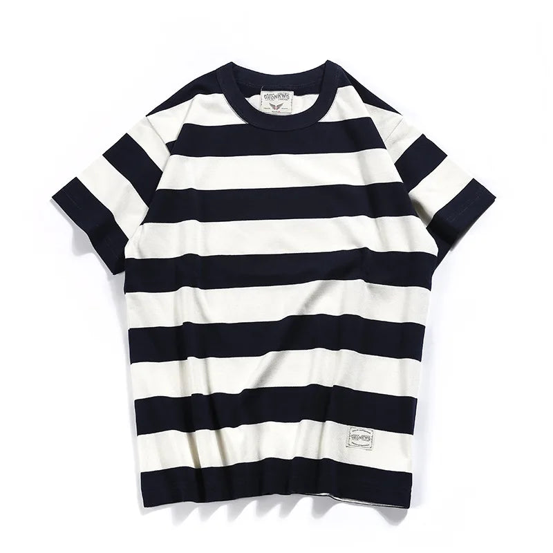 Khaki Prisoner Stripe T-shirt