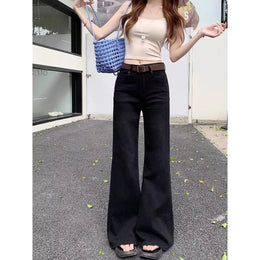 High Waist Bell Bottom Jeans Women's Spring Autumn 2026 New Fashion Sexy Slimming Ladies Flared Pants Casual Style