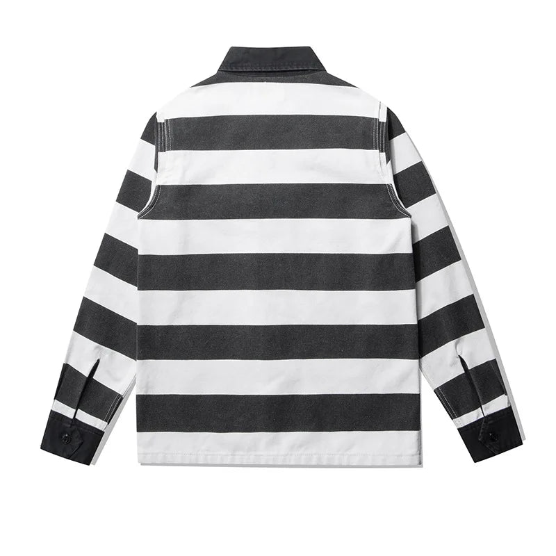 16 oz Prisoner Stripe Jacka