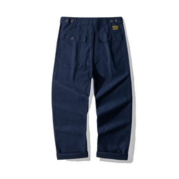 American Vintage OG-107 Trousers for Men 100% Cotton Washed Sateen Heavyweight Workwear Cargo Pants "Bread Loaf" Fatigue Pants