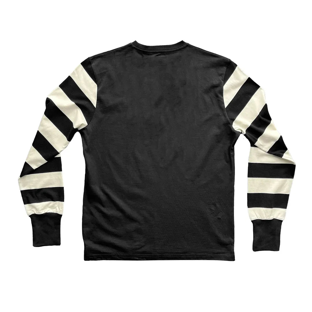 Fashion Outdoor Off-Road Style Black Striped Racing Suit Long-Sleeve T-Shirt Quick-Dry Thin Bike Downhill Casual Cycling Apparel