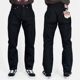 FREEWHEELERS & CO Lot 601 14oz Red Ear Black 1951s Jeans