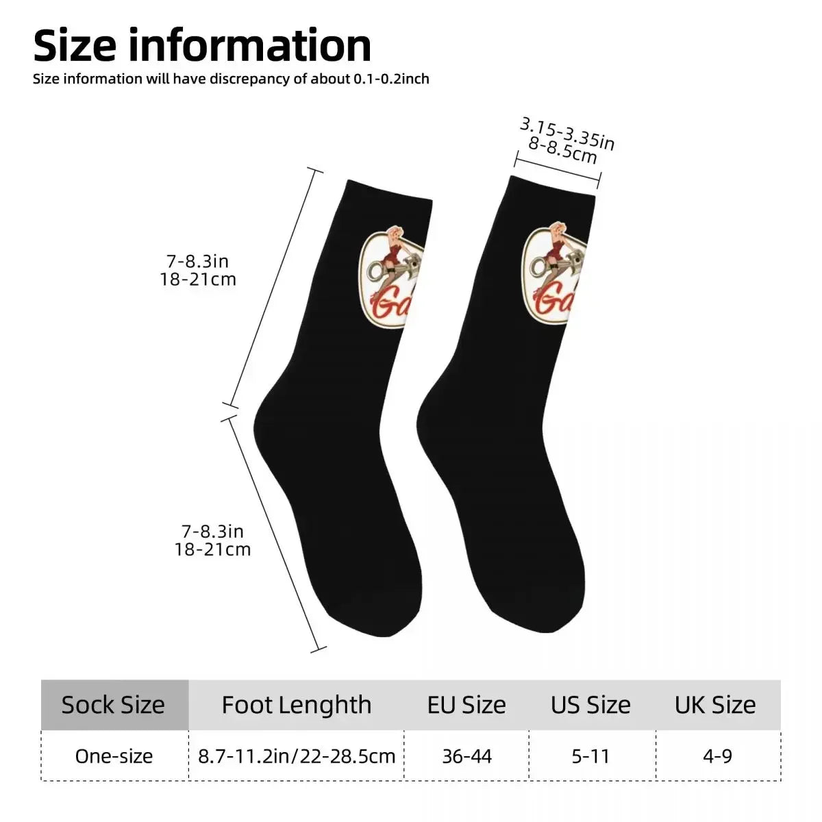 All Seasons Pin Up Garage Retro Rockabilly Design Socks Harajuku Crew Socks Super Soft Stockings Men Women Valentine's Day Gifts