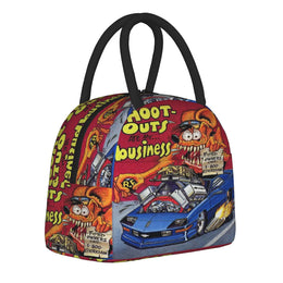 Rat Fink Accessories Insulated Lunch Bag For Outdoor  Food Storage Bag Reusable Thermal Cooler Bento Box