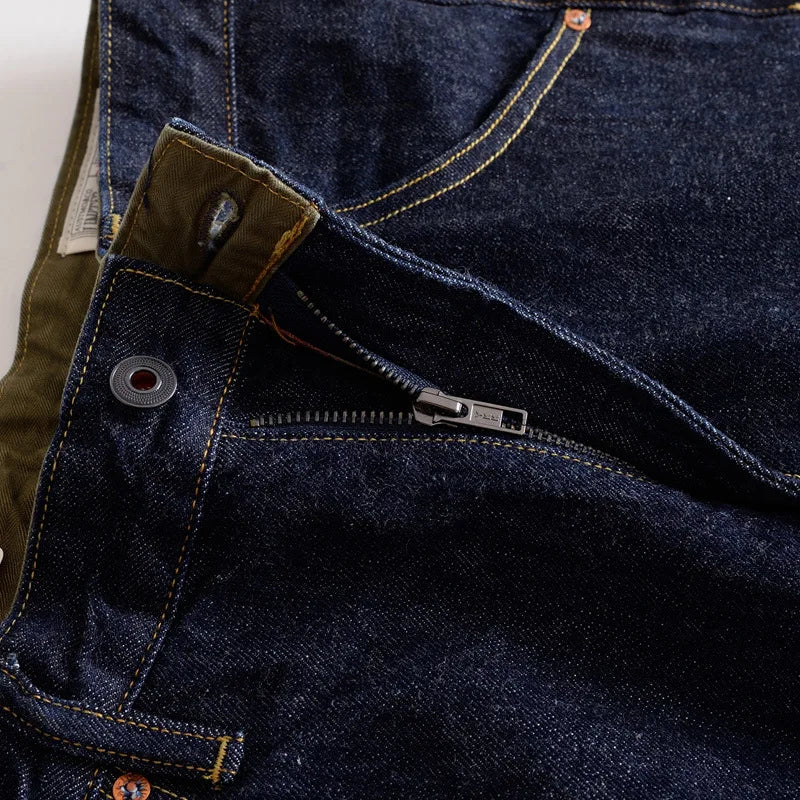 Selvedgejeans herr – mörkblå retrodenim