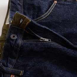 Selvedgejeans herr – mörkblå retrodenim