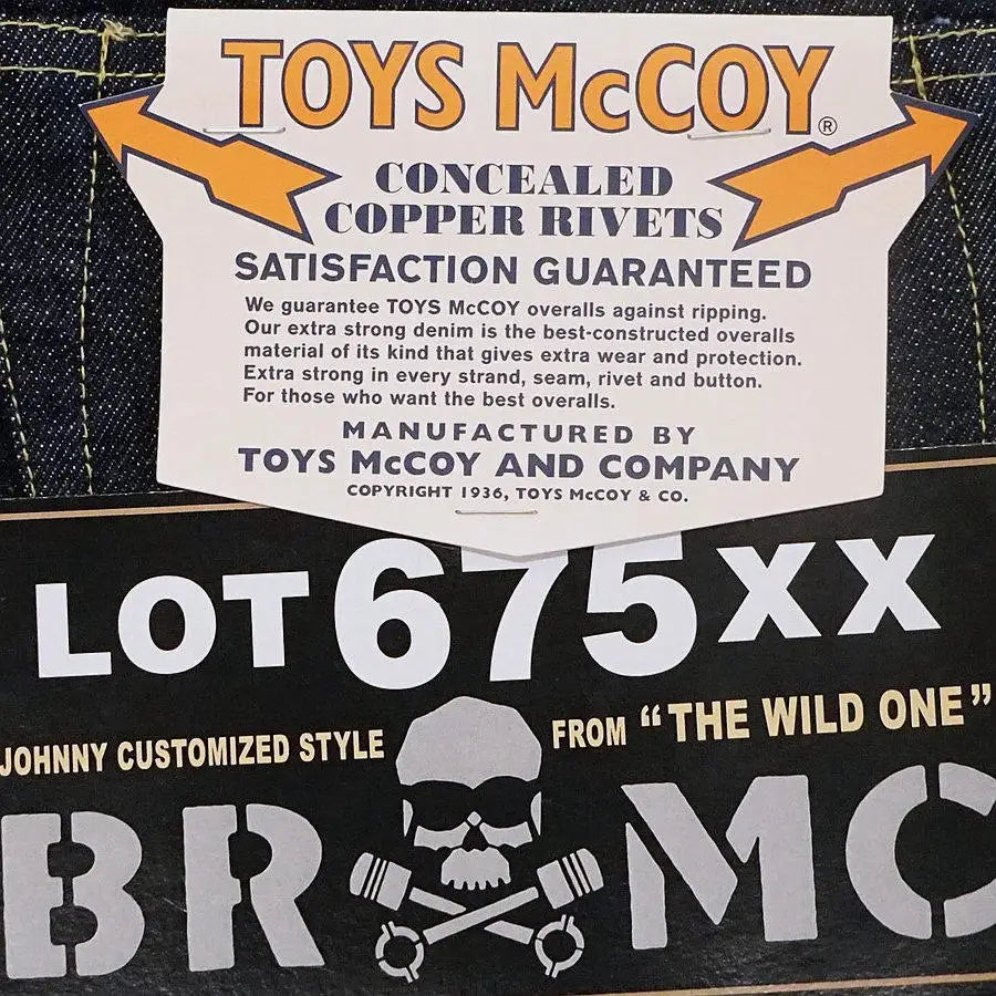 TOYS McCOY Limited 675XX Biker INDIGO Jeans