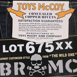 TOYS McCOY Limited 675XX Biker INDIGO Jeans