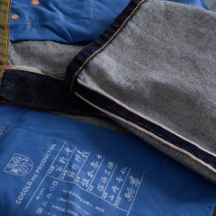 Selvedgejeans herr – mörkblå retrodenim