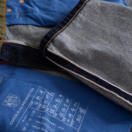 Selvedgejeans herr – mörkblå retrodenim