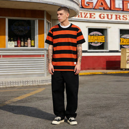 Khaki Prisoner Stripe T-shirt