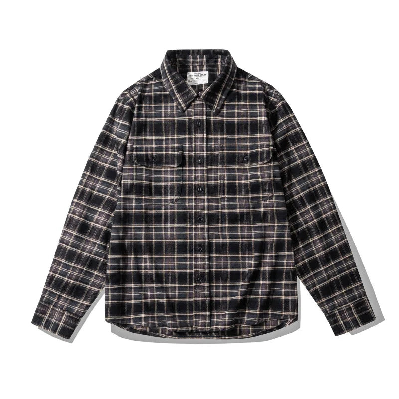 Brushed Plaid Work Shirt