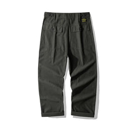 American Vintage OG-107 Trousers for Men 100% Cotton Washed Sateen Heavyweight Workwear Cargo Pants "Bread Loaf" Fatigue Pants