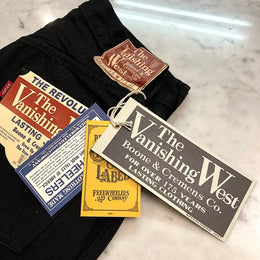 FREEWHEELERS & CO Lot 601 14oz Red Ear Black 1951s Jeans