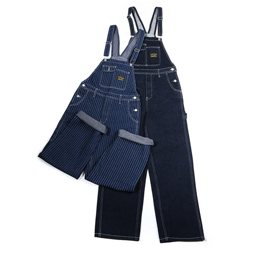Raw Denim Bib Overalls
