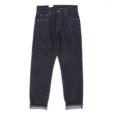 Selvedgejeans herr – mörkblå bomullsdenim