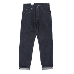 Selvedgejeans herr – mörkblå bomullsdenim