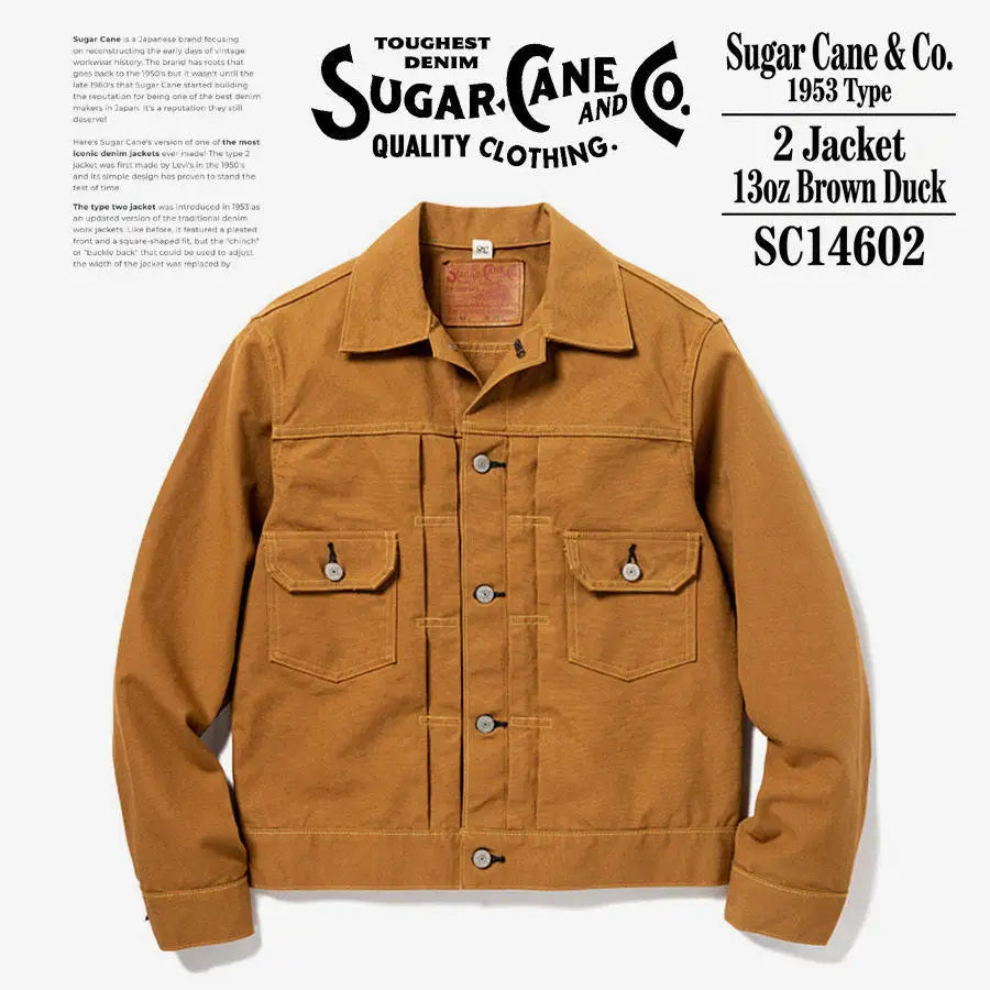 SUGAR CANE 1953 Type 2 – Brun canvasjacka 13 oz