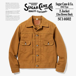 SUGAR CANE 1953 Type 2 – Brun canvasjacka 13 oz
