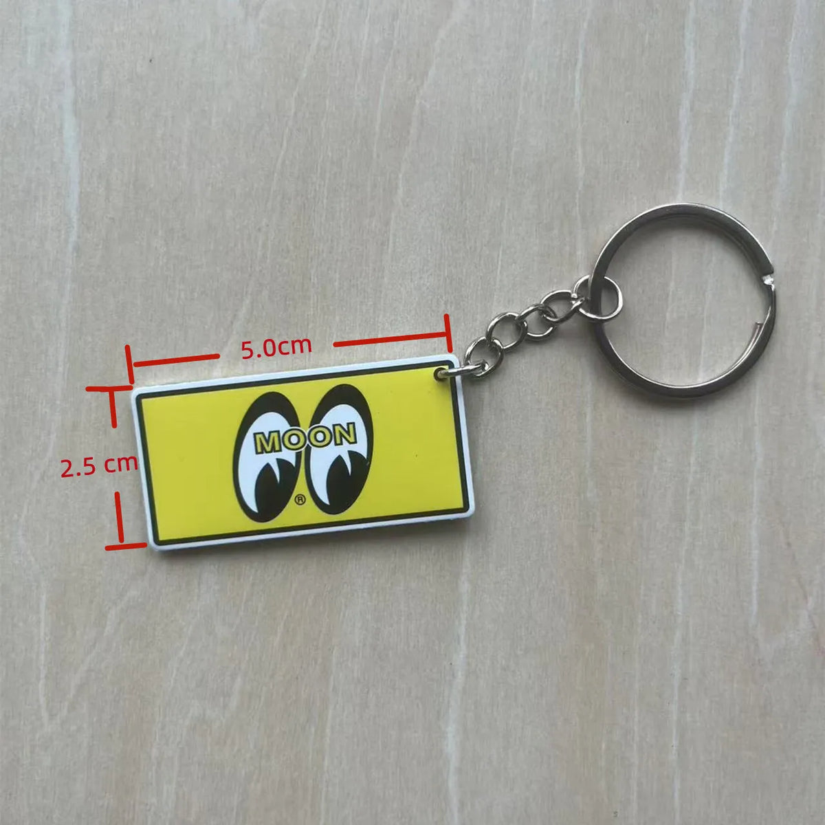 Motor Motorcycle Keychain Moon Mooneyes Rat Fink Ratfink Bag charms Metal Key Chain Ring Keychains for man