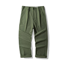 American Vintage OG-107 Trousers for Men 100% Cotton Washed Sateen Heavyweight Workwear Cargo Pants "Bread Loaf" Fatigue Pants
