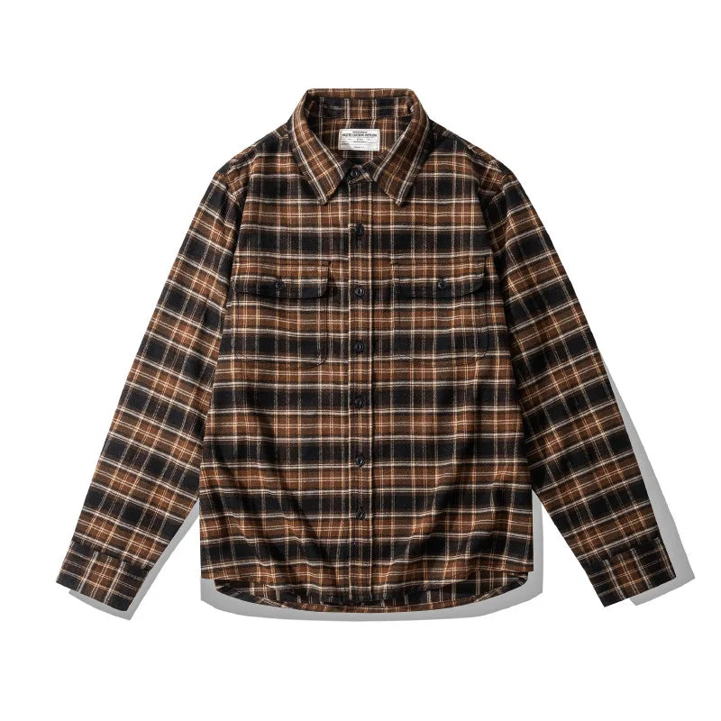 Brushed Plaid Work Shirt