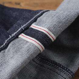 Selvedgejeans herr – mörkblå bomullsdenim