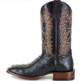 Men High Boots Embroidery Retro Handmade Mens Boots Western Cowboy Boot Pointed Toe Boots Hand Stitching Outdoor Men's Shoes