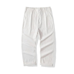 American Vintage OG-107 Trousers for Men 100% Cotton Washed Sateen Heavyweight Workwear Cargo Pants "Bread Loaf" Fatigue Pants