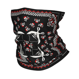 Red Flame Spandex Bandana  Fashion Balaclava Summer Riding Fishing Protection Cycling Mask Breathable Tactical Mask