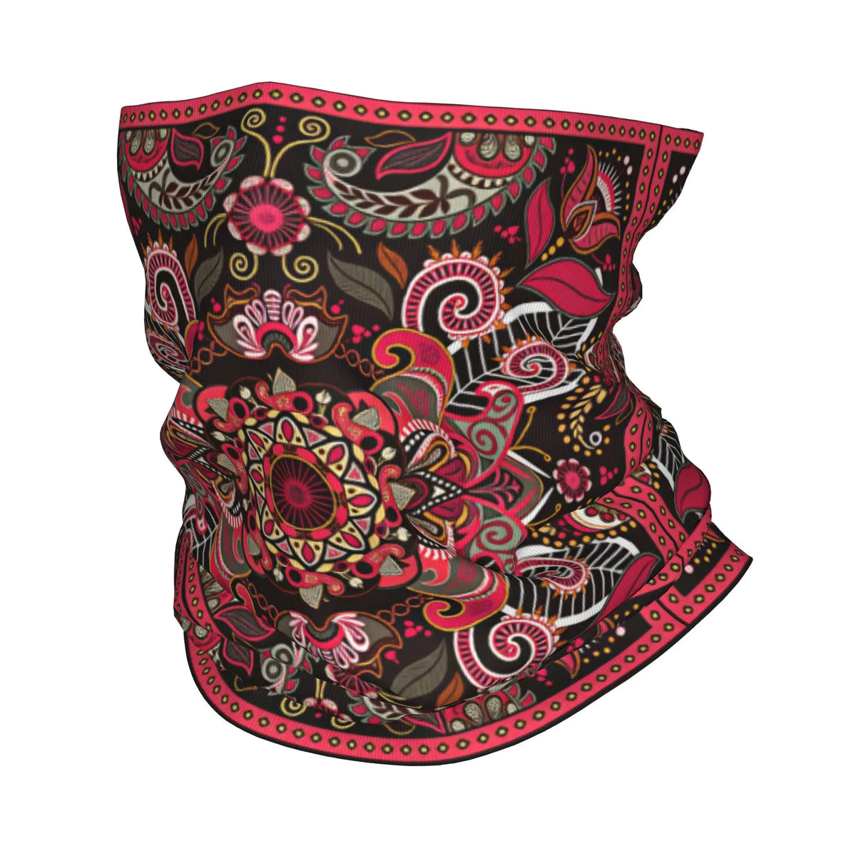 Red Flame Spandex Bandana  Fashion Balaclava Summer Riding Fishing Protection Cycling Mask Breathable Tactical Mask