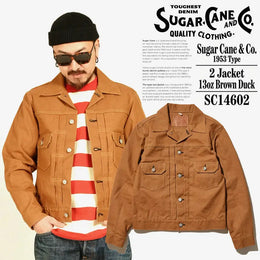SUGAR CANE 1953 Type 2 – Brun canvasjacka 13 oz