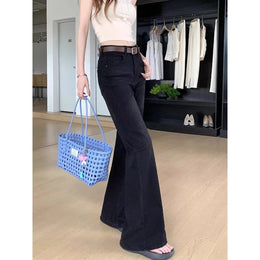High Waist Bell Bottom Jeans Women's Spring Autumn 2026 New Fashion Sexy Slimming Ladies Flared Pants Casual Style