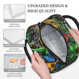 Rat Fink Accessories Insulated Lunch Bag For Outdoor  Food Storage Bag Reusable Thermal Cooler Bento Box