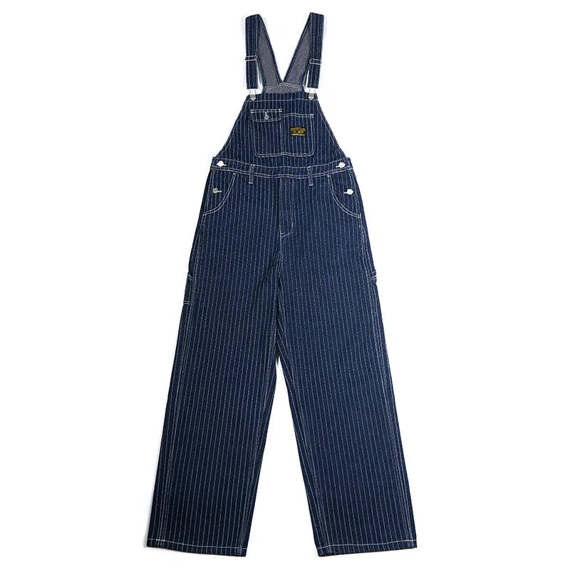 Raw Denim Bib Overalls
