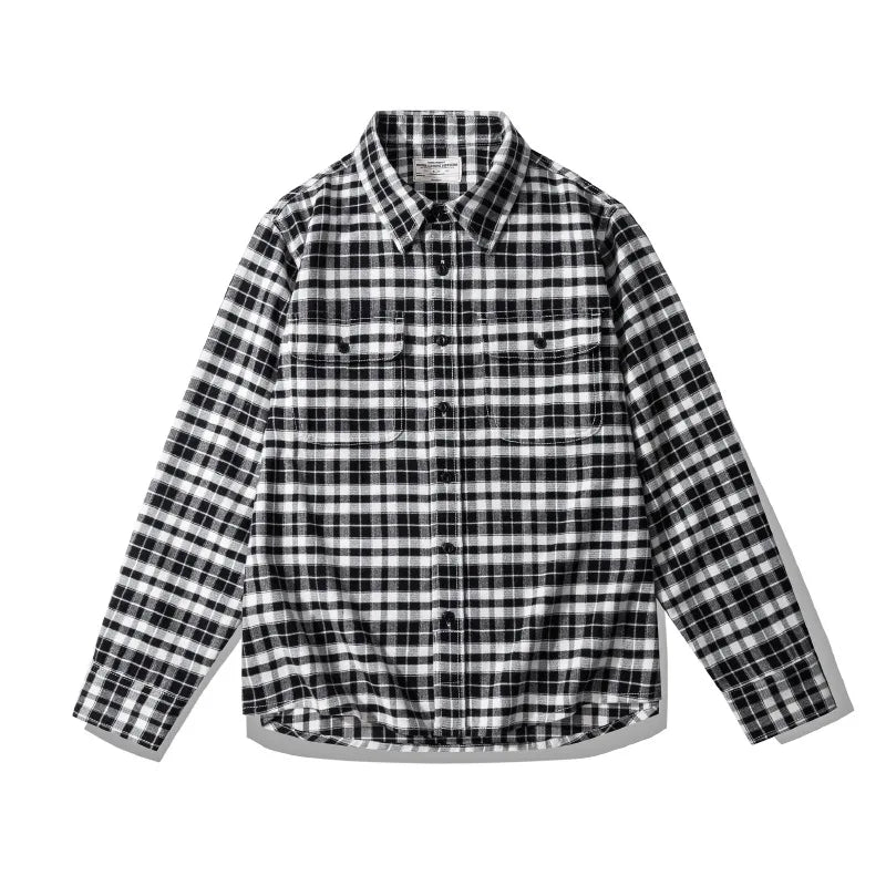 Brushed Plaid Work Shirt