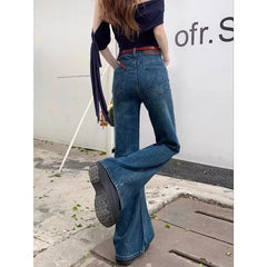 High Waist Bell Bottom Jeans Women's Spring Autumn 2026 New Fashion Sexy Slimming Ladies Flared Pants Casual Style