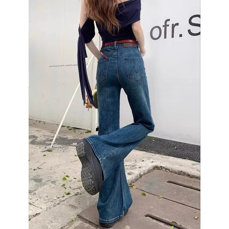 High Waist Bell Bottom Jeans Women's Spring Autumn 2026 New Fashion Sexy Slimming Ladies Flared Pants Casual Style