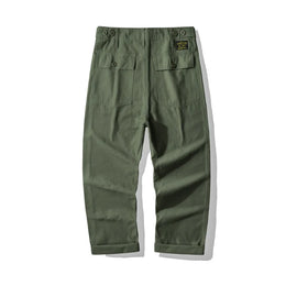 American Vintage OG-107 Trousers for Men 100% Cotton Washed Sateen Heavyweight Workwear Cargo Pants "Bread Loaf" Fatigue Pants