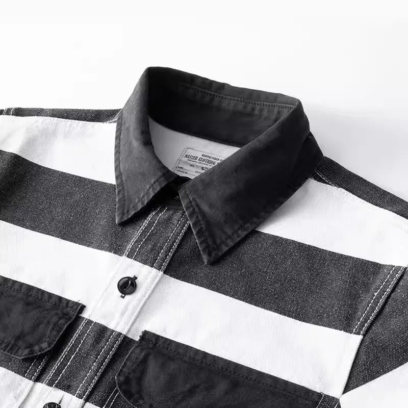 16 oz Prisoner Stripe Jacka