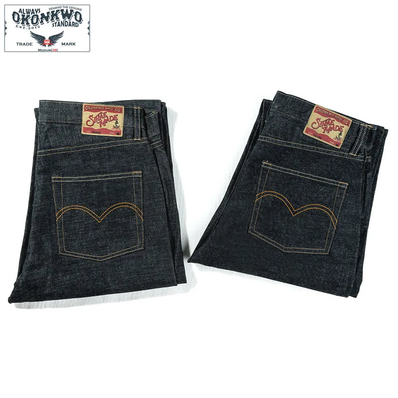 Selvedgejeans herr – kraftig denim 15 oz