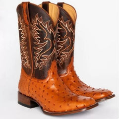 Men High Boots Embroidery Retro Handmade Mens Boots Western Cowboy Boot Pointed Toe Boots Hand Stitching Outdoor Men's Shoes