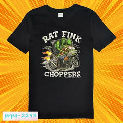 Rat Fink Choppers T-Shirt Ed Big Daddy Roth Tee Size S-5XL